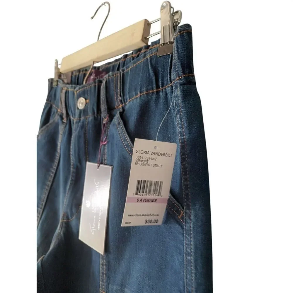 Gloria Vanderbilt Jeans 6 Average Comfort Utility NWT - Picture 5 of 7